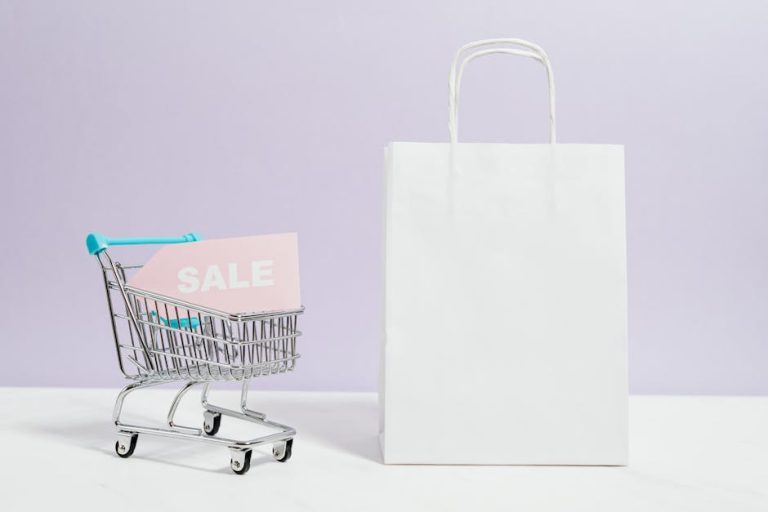 Responsable RH consultant un catalogue de récompenses entreprise avec des produits premium disposés sur un bureau de travail